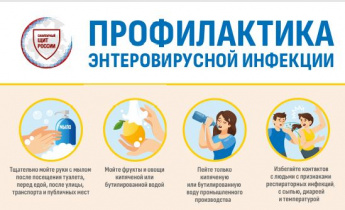 Территориальный отдел Управления  Роспотребнадзора по Забайкальскому  краю в поселке городского типа Забайкальск информирует Профилактика энтеровирусной инфекции.